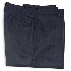Brooks Brothers Madison Wool Flat Front Dress Pants Charcoal Grey Size 40W 32L